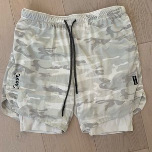 ASRV 7” liner shorts in white camo (Medium)